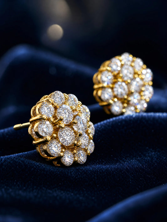 Diamond Prong Earrings