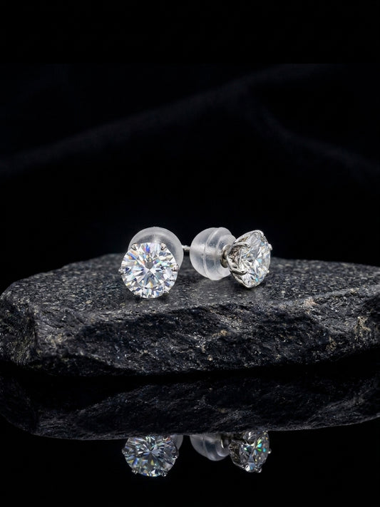 Diamond Two-Stone Earrings