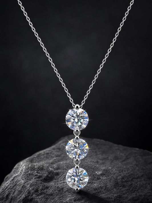 Diamond Prong Necklace