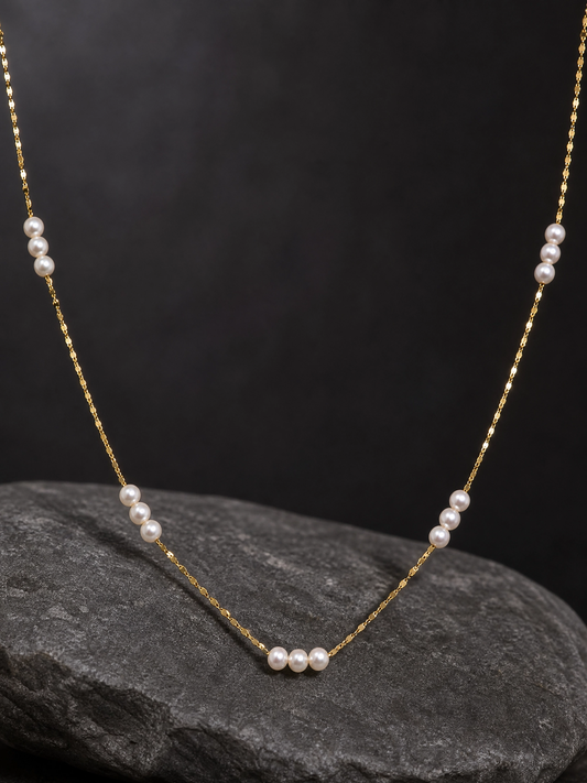 Pearl Station Necklace