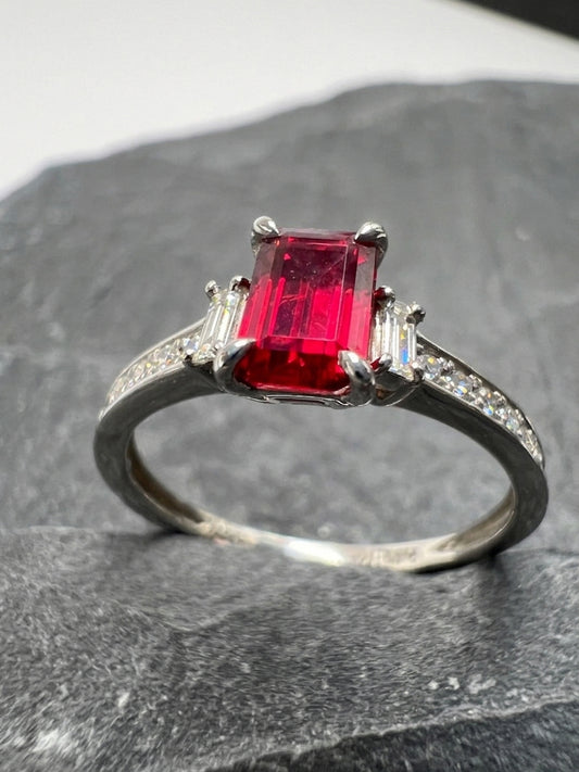 Ruby & Diamond Pavé Ring