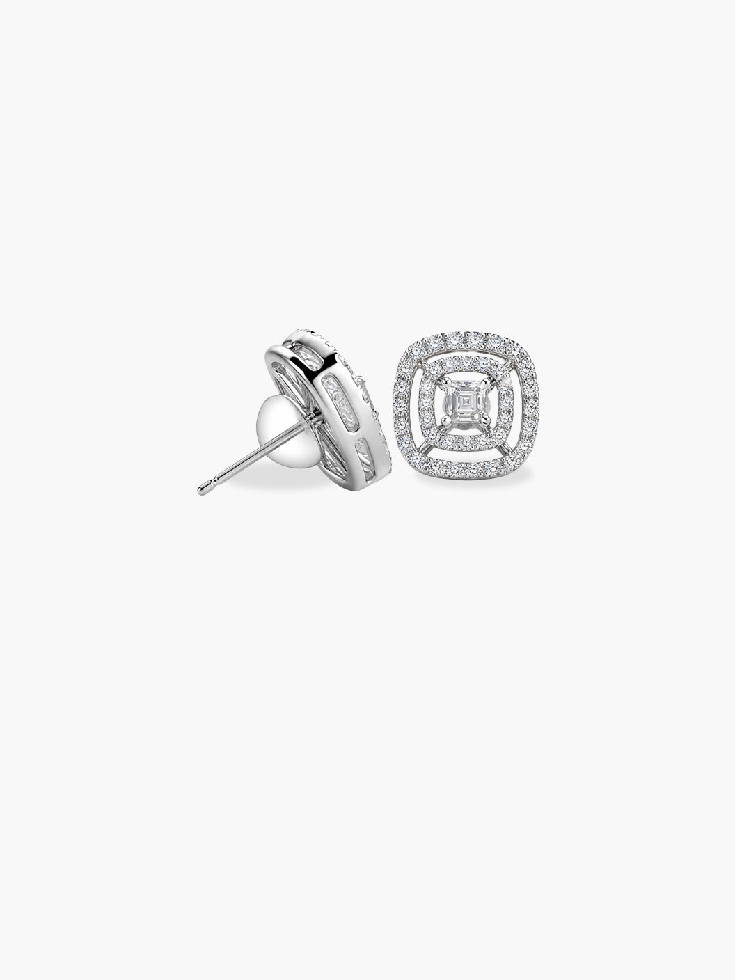 Diamond Pavé Cushion Earrings