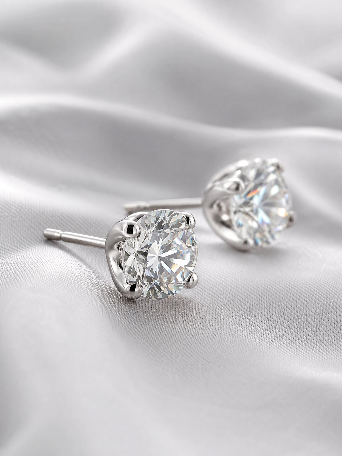 Diamond Two-Stone Earrings