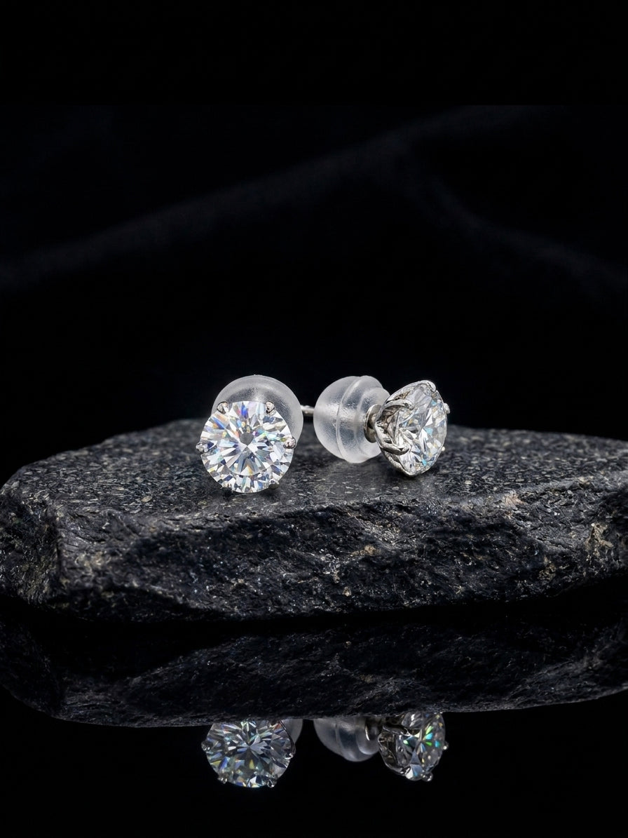 Diamond Two-Stone Earrings