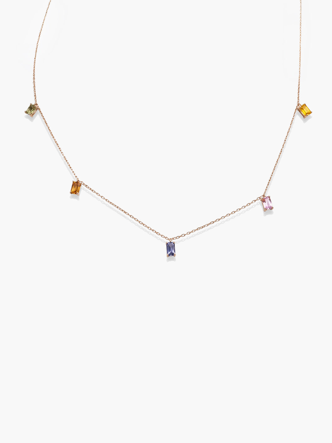 Sapphire Solitaire Necklace