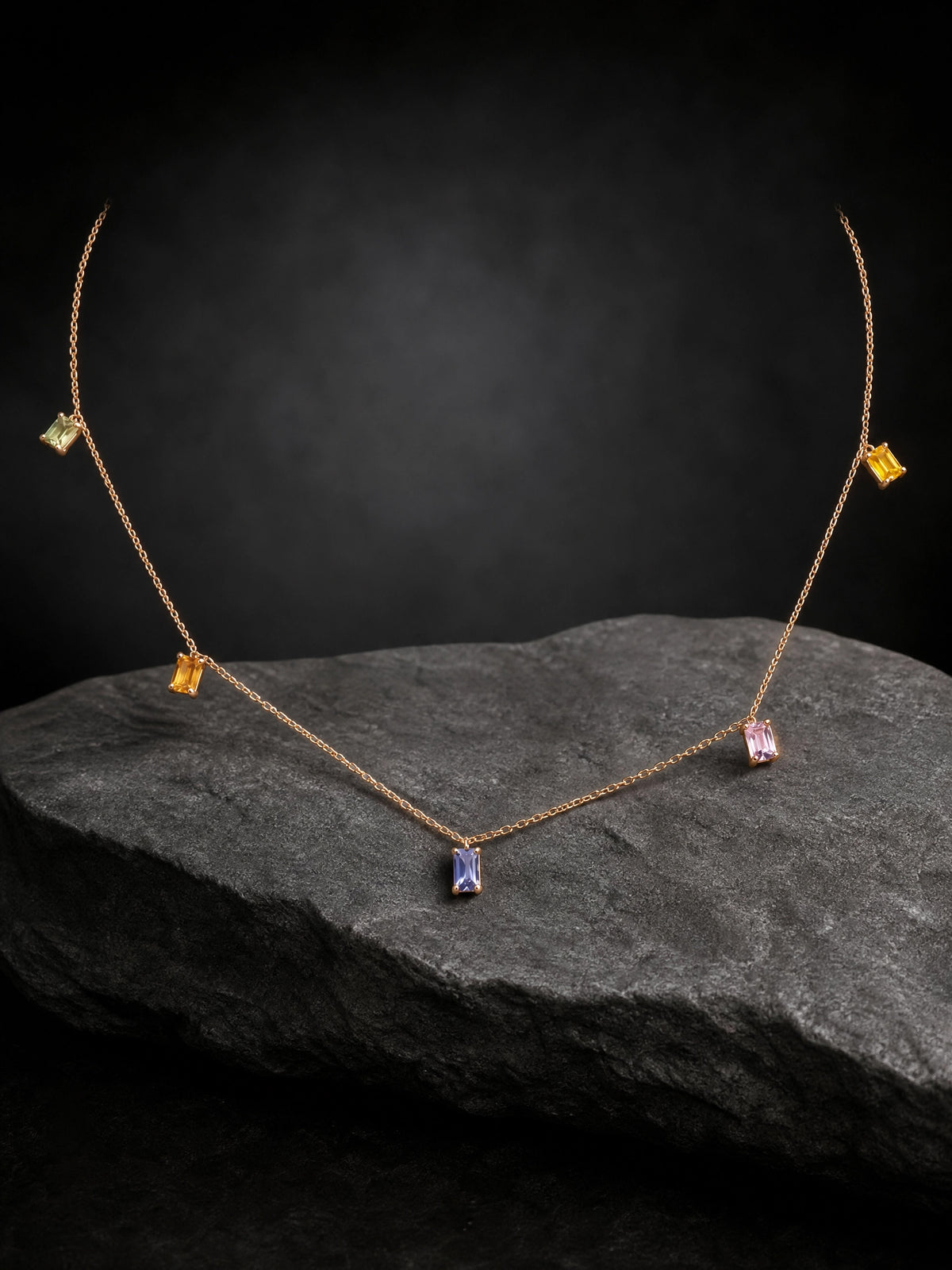 Sapphire Solitaire Necklace