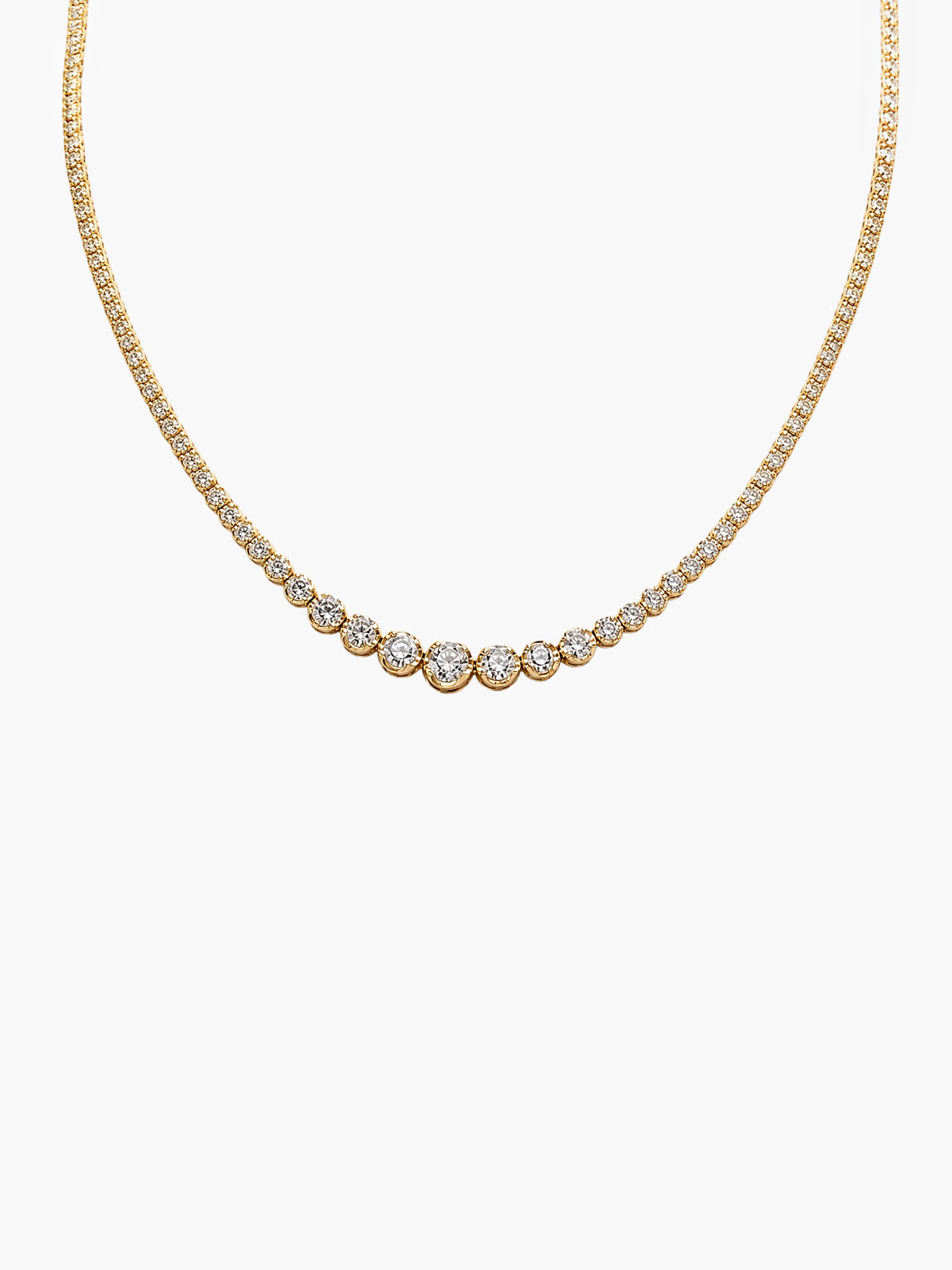 Diamond Bezel Necklace