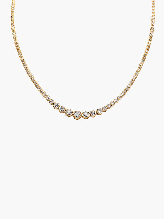 Diamond Bezel Necklace