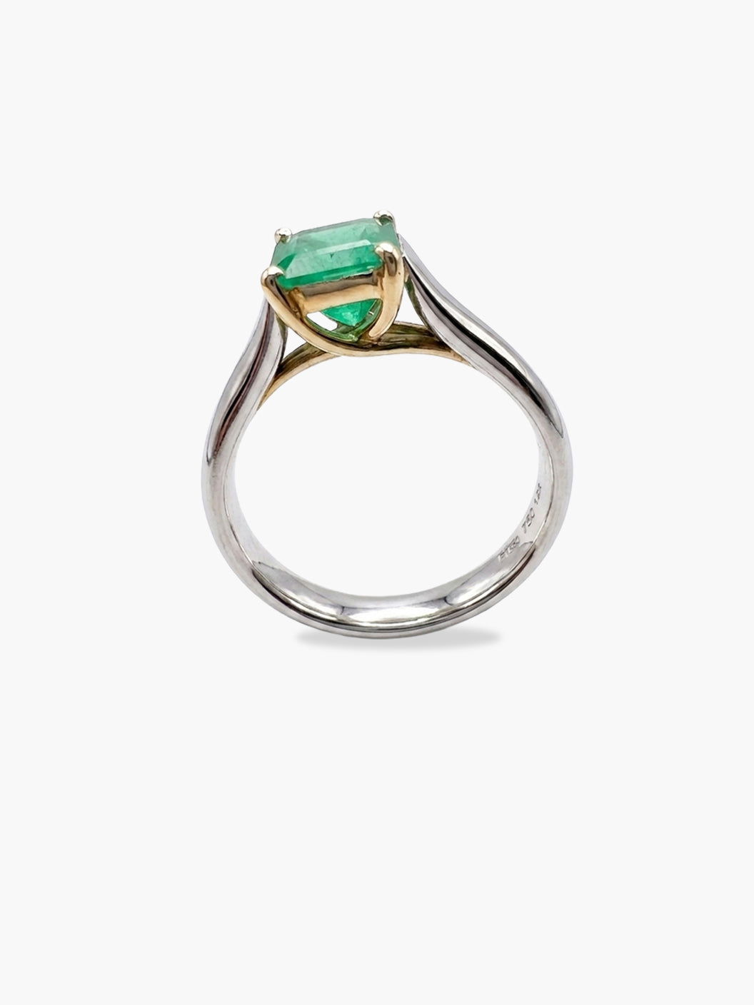Emerald Cushion Ring