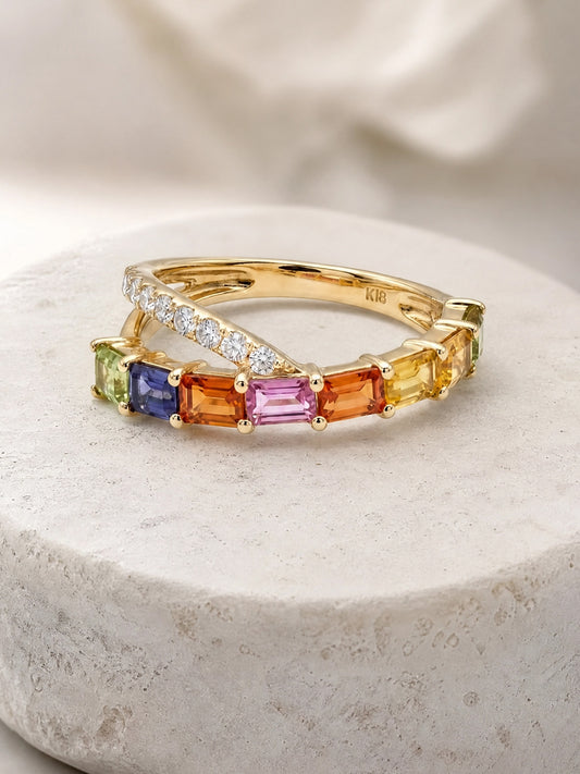 Sapphire & Diamond Ring