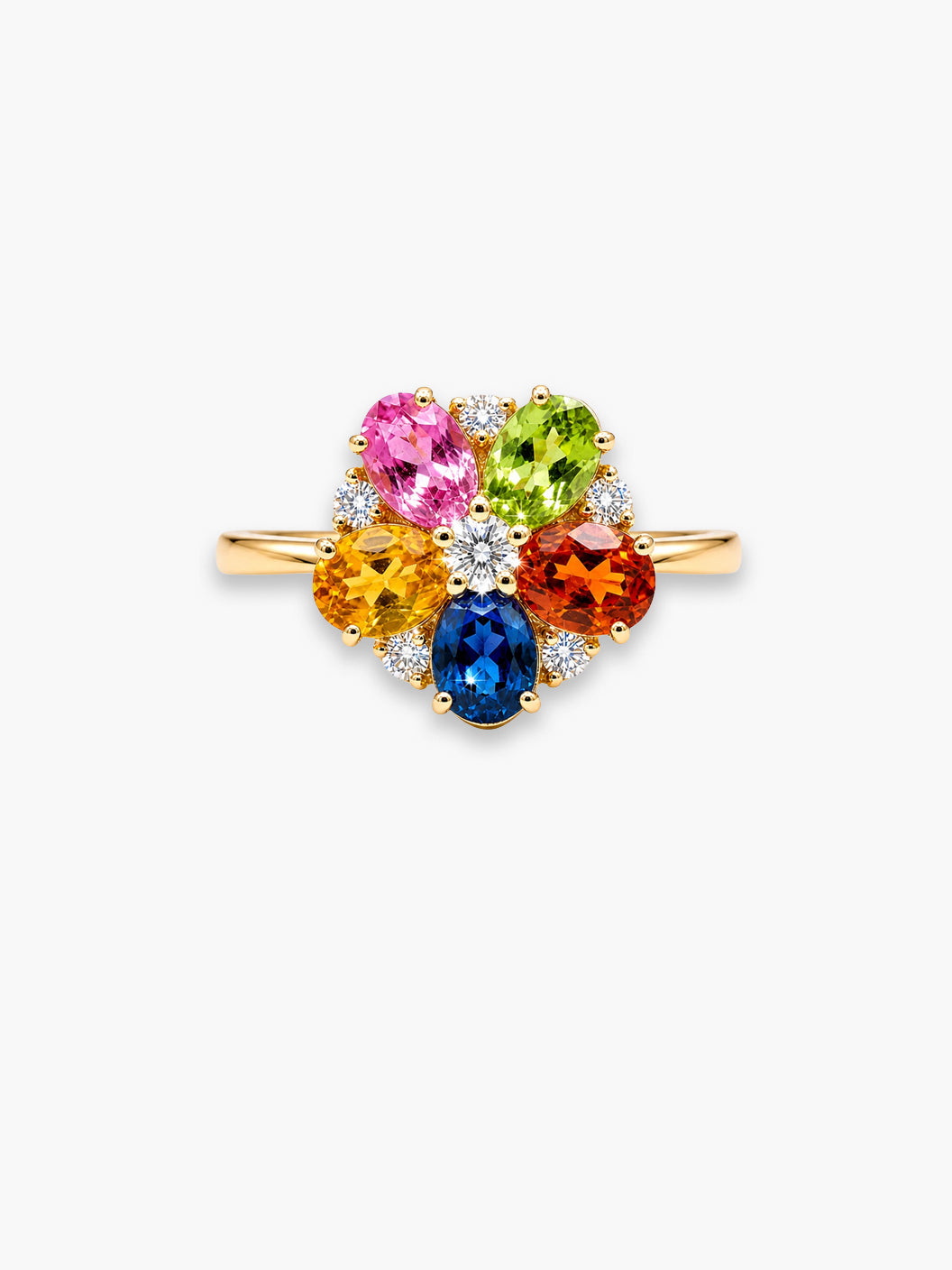Sapphire & Diamond Oval Ring