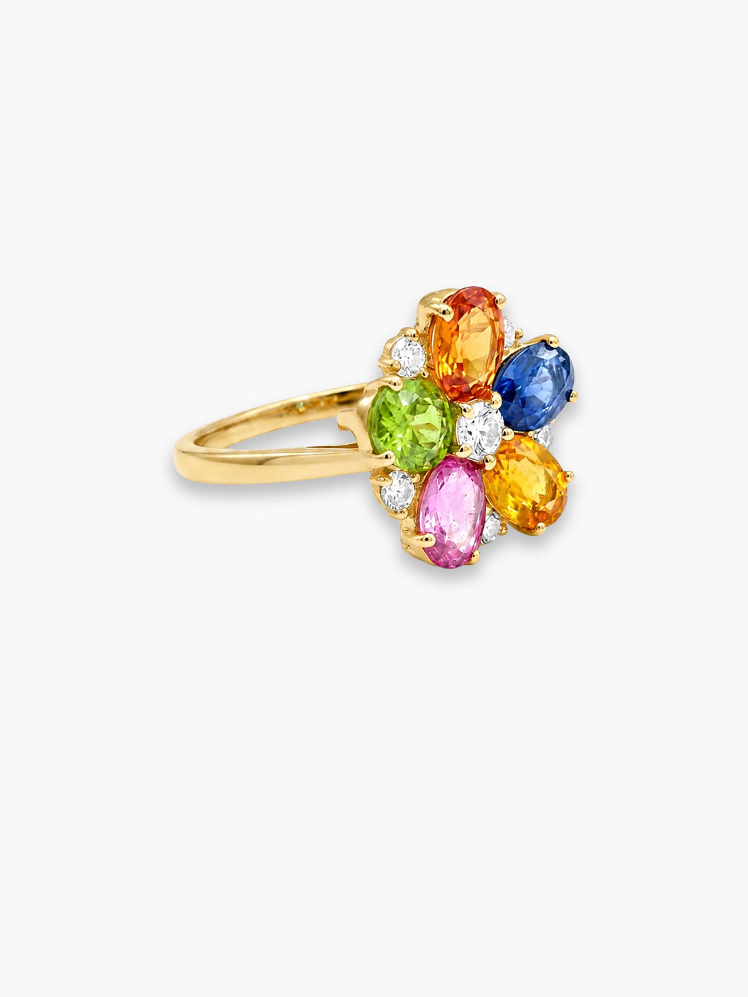 Sapphire & Diamond Oval Ring