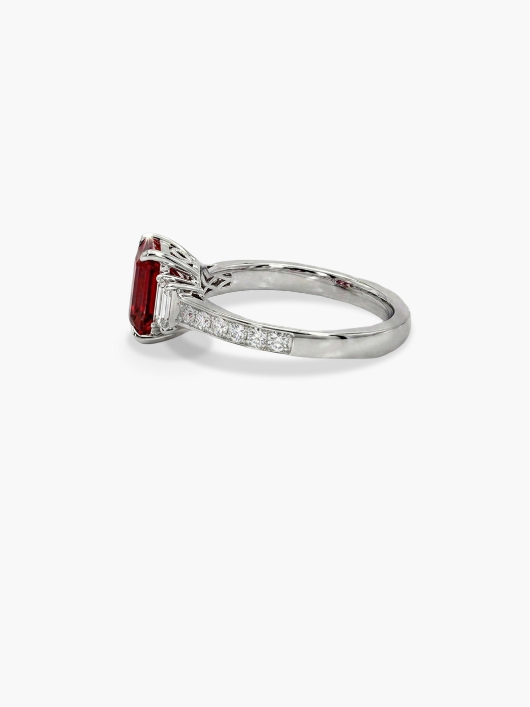 Ruby & Diamond Pavé Ring