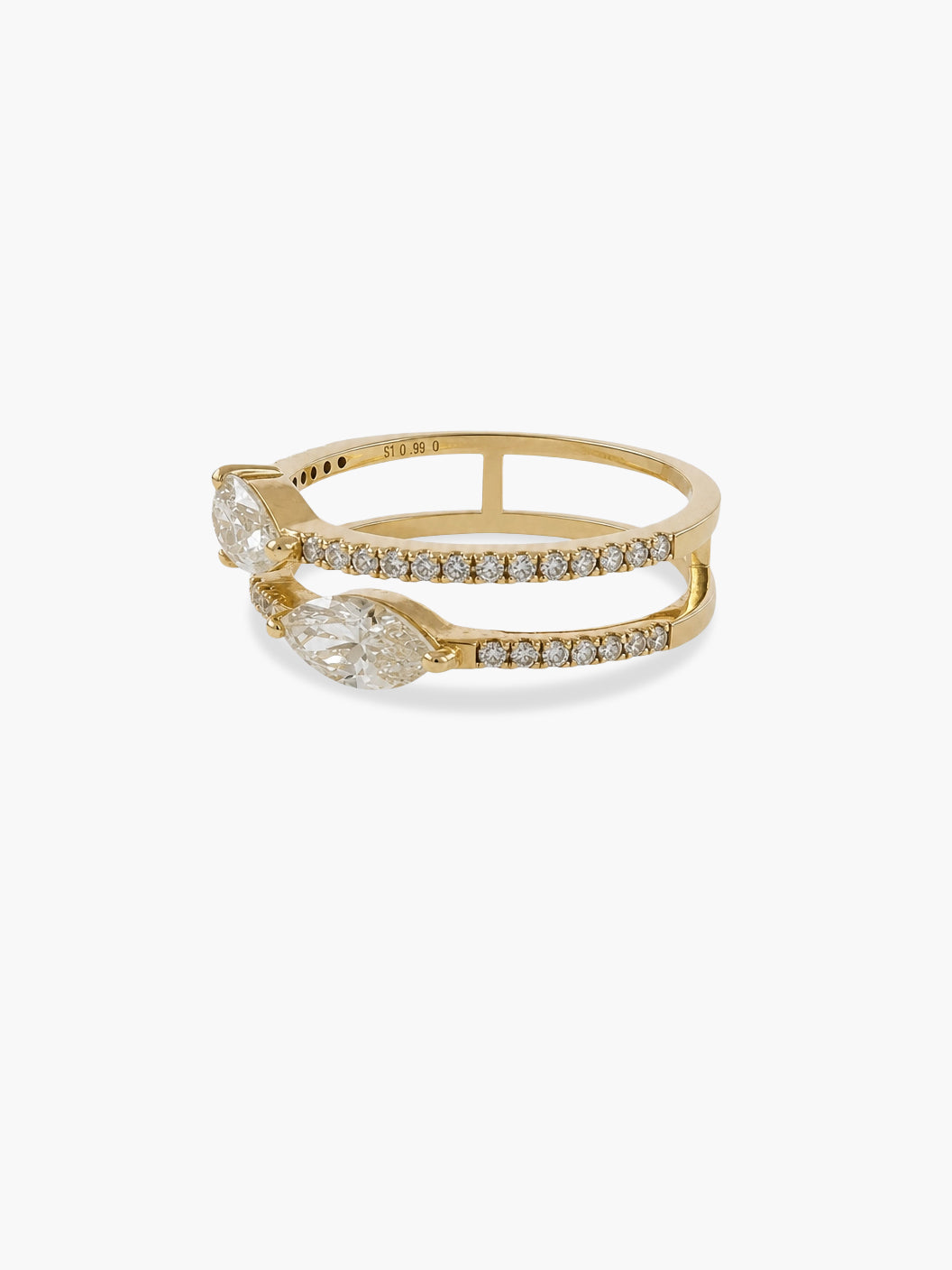 Diamond Pavé Marquise Ring