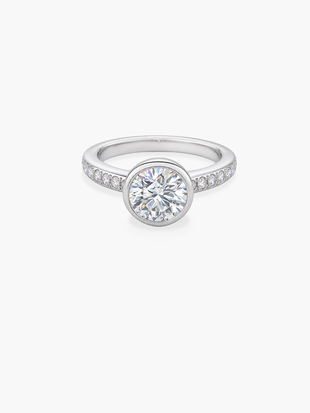 Diamond Bezel & Pavé Ring
